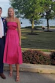 I absolutely loved this dress and got so many compliments. I wore it to a wedding and it was perfect for the occasion. It showed a little skin but not too much. Runs a little big and was hard to get the wrinkles out but overall an excellent dress - Christy L.