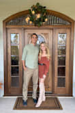 I wore this for Thanksgiving dinner and it was perfect! The back is slightly open and I wore it more off-the-shoulder and did not need a bra. This color was especially perfect for fall but I will be buying it in the green color as well. Comfy and cute! - Allyson L.
