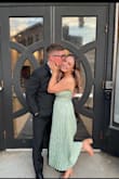 I Got SO many compliments on this dress. Only thing I will say is that if you have a large chest, your girls will be poppin' a little bit. Do with that information what you will. But I love this dress, it worked perfectly for me! - Courtney R.
