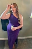 Wore this to a wedding and have never received so many compliments. I have a smaller chest (36B on a good day) so I was able to wear this without a bra. It was extremely flattering on my shape and the fabric was thick and stretchy so I didn't have to worry about sweat marks or uncomfortable tightness after dinner. Plus this color? Gorgeous! - Angela R.