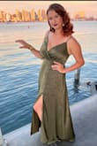 This dress needed 0 alterations, stunning color, and fit. It's hard to find dresses that accommodate a larger bust I'm a G cup and this top fits flawlessly, so pleased. - Priscilla S.