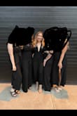 10/10 recommend! Material is so comfortable and breathable, the waist has some stretch to it, and the chest can be more or less revealing using tape or safety pins. - Jenna T.