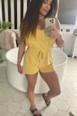 This romper is a summer MUST!! Very soft, flattering & easy to wear. Price is PERFECT too. Absolutely love it and would love to see this in more colors! - LeAnn W.