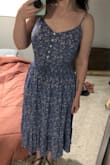I am in loooove with this dress. The length is great, it's super comfortable and flattering, and I get compliments every time I wear it. Really light and perfect for the insanely hot summer we've been having. Buying the other color the second it's back in stock! - Chelsea C.