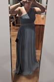 True to fit but I thought I looked like the Statue of Liberty in it so I had to send it back. I was also worried about the rubbing that might occur on the armpit on the non-strapped side because the outside material was a bit scratchy. - MacKenzie M.