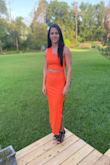 Absolutely love this dress. So chic and different and comfy! Oh I forgot and sexy too. - Sara P.