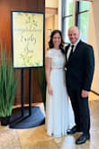 My daughter wore this dress for her wedding reception. It was perfect. Wonderful quality. The skirt is completely lined. The top is beautiful. Everyone commented on how nice the dress was! - Lisa A.