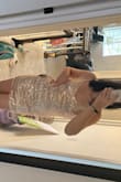 Originally bought this as a hoco option and it looked super promising but it didn't flatter my body like I wished it would have. The other reviews saying that the material bunches up are accurate cause I would have to have been pulling it back down all night! Cute but I went with a different option - Mia G.