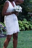 Loved my wedding dress. Can't wait to wear it again for an all white party. It was the perfect dress for a perfect day.
Size M - Sandra S.
