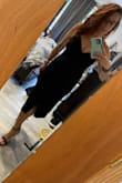 I want to love this dress and I think I do? But the sizing to me is disproportionate. The top is way too tight causing my chest to flatten and then the waist down is a little too loose. If I went smaller I wouldn't even be able to zip it up as the top is super small.  The top layer of the "wrapped" part (I'm not sure how else to describe it) sits too loose as pictured, it just isn't a uniform fit. All those put together for me make it not flattering. It's pretty enough that's for sure. Just wish it was a snug fit all the way through. - Melissa I.