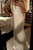 This is my second dress just for dancing at the reception but wow it's gorgeous and I could have easily worn it for my ceremony too. The beading is so beautiful and ornate. And it fit like a glove no alterations needed! - Jennifer