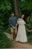 I got this dress for my engagement photos and absolutely loved it!! It's exactly what I was looking for. It's definitely a must twirl, spin, dance in dress!! It is sheer so be aware of that when planning undergarments. Highly recommend for sure! - Brooke B.