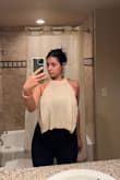 I absolutely love this top, it goes perfect with a bandeau bra. The slit on the side gives it a sexy twist. If ur considering this is ur sign! - Beatriz R.