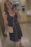 Love this dress. Wore it to a summer barn wedding - super cute and got a lot of compliments on it! It was a little tight on me around the rib area, I could have probably done a large and been more comfortable. But overall no complaints! - Leslie W.