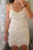 This dress is so flattering and perfect for the casual/later part of my wedding reception. Personally, I wish it was just a smidge longer, but I really only feel that way because of the event I'm wearing it to. - Jennifer M.