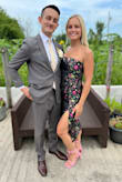 I wore this to a late summer wedding and received so many compliments! My waist is smaller than my hips so I had to get it taken in a bit. But overall, LOVED this dress- highly recommend!! - Christina H.
