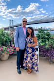 Loved everything about this dress. It's snug in the chest so you don't need to wear a bra. I got mine hemmed a little bit so I could switch to flats. The dress is flowy and beautiful. Perfect for a summer wedding. - Michele B.