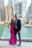 This dress is beautiful! It's great quality and fits like a glove. I wore it to a black tie wedding in Chicago and it was perfect! I'm 5'7" and 125lbs and I ordered a small. - Rina C.
