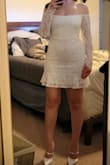 I purchased this dress for my bridal shower. It fits nicely and I can't wait to wear it! - Angela