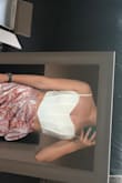 Very stiff and not flattering in shape. Gaped open at the top (maybe because I am flat chested) and the straps felt too far apart. - Marissa A.