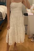 I bought this dress in hopes to wear it for my rehearsal dinner and it looks lovely and fits perfectly! I love this dress! - Malyssa M.