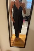 I bought this dress for a formal wedding and absolutely loved it. It was flowy and flattering (so you can eat what u want and not be self-conscious), yet gives you a shape so you're not a box. Love love it. Wish there were more colors! - Christine T.
