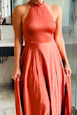 Amazing!!!!! Fit like a glove!!!! Just a little bit long on me, but I am short. The fabric is heavy and BEAUTIFUL!!! LOVED IT!!! (need to iron it still) - Arminda B.