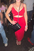 I wore it for a birthday dinner that carried on through the night. Overall, beautiful. Felt sexy. A lot of looks. Comfortable. Feels durable well made and lined. Didn't need Spanx.
I have big boobs so there was definitely more cleavage than on the model; I had on pasties but removed them since the top and crisscross straps would move creating a lower boob peek-a-boo. (My hubby didn't mind at all). I did have to adjust the lower half a couple of times since it would sag but that was probably because I was in a club and sweaty. - Angela M.