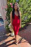 LOVE this dress! Was looking for a red dress and this one didn't disappoint. Sexy and classy, and fit like a glove! - Barbara M.