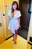 The dress looks so elegant! I love it! It's so classy and sexy at the same time. - Nattiporn