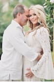 I LOVED this dress for my wedding! I felt absolutely glamorous in my backyard nuptials. I am large chested and the size large fits in every spot, except for the chest area..it wasn't even close to zipping (I'm almost always a size 8).
I watched a bunch of YouTube videos on changing out a zipper for a corset closure. It was SUPER easy and I'm clueless with sewing. The alteration cost was $25 total! We hand-sewed it.
If I had ordered an XL, I would have had to alter numerous other areas so this option was perfect. - Maria B.