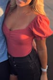 True to size, not uncomfortable at all. I wore a strapless bra with it because the sleeves tend to fall on the shoulder a bit. The cinch detail and puff sleeves were very flattering. I plan on buying more colors. - Kristine H.