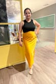 This is the prettiest skirt I have worn in a long time! The side slit accentuates your curves and the color is beautiful! Love it!! I received several compliments each time I wore it!! - Anuradha T.