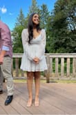 Loved this dress, bought it last minute for my elopement and it was perfect! The waist is stretchy so it wasnt digging into my waist. - Tania R.