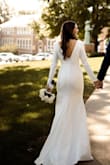This dress was too perfect. Fit like a glove and I got so many compliments. Had to get alterations to make the shoulders tighter to not slide down and hemmed the middle fabric to stay. But it was perfection. - Nicole F.