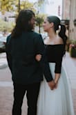 I wore this bodysuit on my wedding day! The material is thick and sturdy and the length was well suited to my longer-than-average torso. - Victoria W.