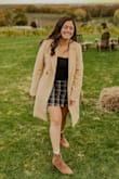 The comfiest, cozy, and stylish coat. Matches with so many things as it's a more neutral color. You need this in your closet, especially for the fall! - Araceli J.