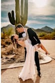 This dress was PERFECT. My husband was blown away when he finally saw the dress. If you're thinking about getting this...GET IT. You can see through the lace but there is a nude bodysuit underneath. - Jamie S.