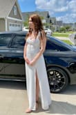 I love this dress! It's fitting and flattering! I wore it for my gender reveal but hope to wear it next year once the little one is here! Xoxo - Jackie Y.