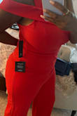 You have to get this jumper. The red is very hot and sexy. Made well and fits as expected. - Tracey G.