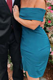 Great thick material that stays in place. Had to hem the dress but other than that, fit great. - Jennifer P.
