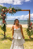 I loved this dress so much. Perfect for our Hawaii beach wedding we attended. Probably could have went with a small, but still loved it! - Vianei V.