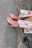 I bought these shoes to go with the Lulus Moment of Chic Light Blue Floral Print Satin Lace-Up Midi Dress (go look it up and buy it!!) and they went perfectly with the dress! The color was perfect and so was the heel height! I was able to wear them for almost 10 hours without pain, aside from the normal kind that comes with wearing heels. The only problem I had with them was that the laces came undone, but I think that could be solved with some tighter knots. Overall, I definitely recommend these shoes! - EMILY C.