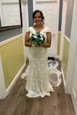 I honestly hate online shopping because of the risk of something not fitting right. I took the risk and fell in love. Not only with the price, but the quality of the fabric and the fit. It was just perfect for my church wedding. I did sew up the bust to make it more modest and it still looked great. - Lizbeth C.