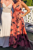 First dress I have bought that required no alterations.  I am 5'1 and with wedges it was a perfect length.  The straps are adjustable and I shortened them for bust support.  Highly recommend! - JESSICA S.