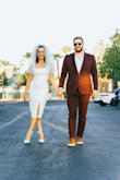 Aside from a small alteration to shorten the straps, this was the perfect dress for my Las Vegas wedding! I'm in between sizes, and went with the small to really accentuate my curves. - Katherine S.
