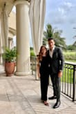 Love this jumpsuit! Wore it to a wedding as a guest, but I feel like it would also be great for a work event. I am 5'3 and 115 lbs, XS fit great but had it hemmed at the bottom. Legs are definitely wide fit but it's a cute look! - Rebecca C.