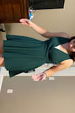 I really love the style and the color, but there was a little gaping in the back. Not too noticeable, but I did decide to look for another dress. - Brooklynn J.