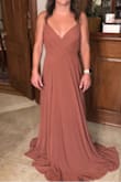 Truly a great find! Love the color and it's a good balance of conservative and scandalous. There is a lot of fabric so if you're worried about that for dancing or walking there's your warning. - Adriana A.
