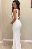 I wore this dress for my engagement party, it was more than what I had expected. Hugs your body in all the right places. Very true to size, it was pretty long on me since I'm only 5'5 but with some heels, you're good to go! Has an open back that gives it a sexy yet classy look.
You won't regret buying this. - Mariana M.